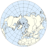 Northern Hemisphere of Earth (Lambert Azimutha...